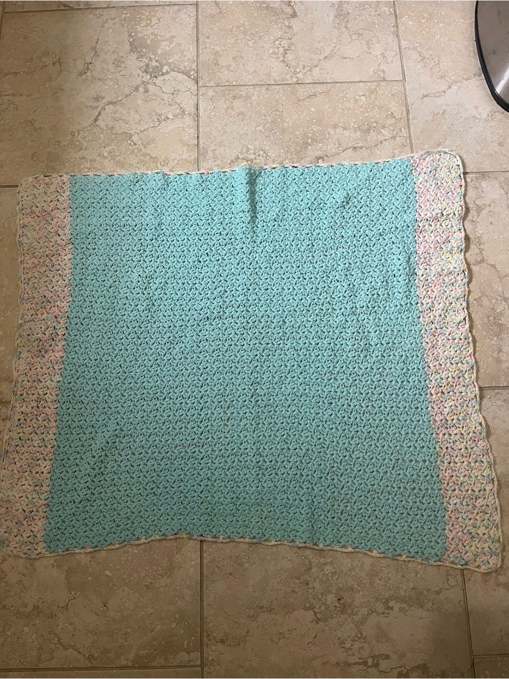 Baby nursery blanket crocheted